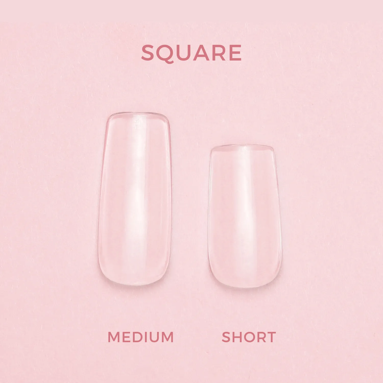 The Gel Collection Soft Gel Press On Tipper Square Short 600 stk