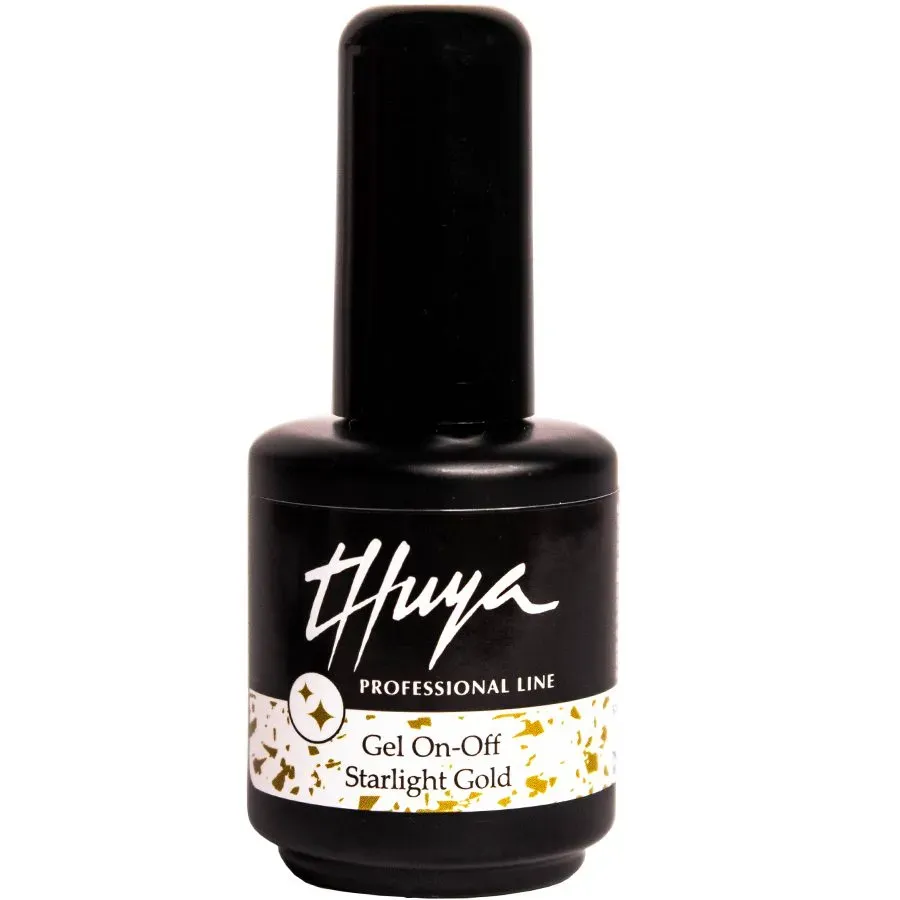 Evolution Gel Gel On-Off Starlight Gold gellak gylden glitter