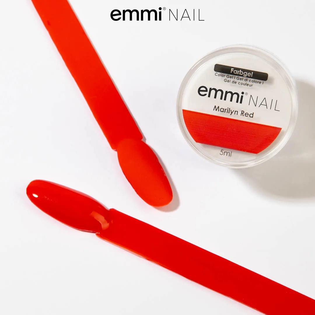 Emmi-Nail Marilyn Red F021 farvegel 5ml neonrød