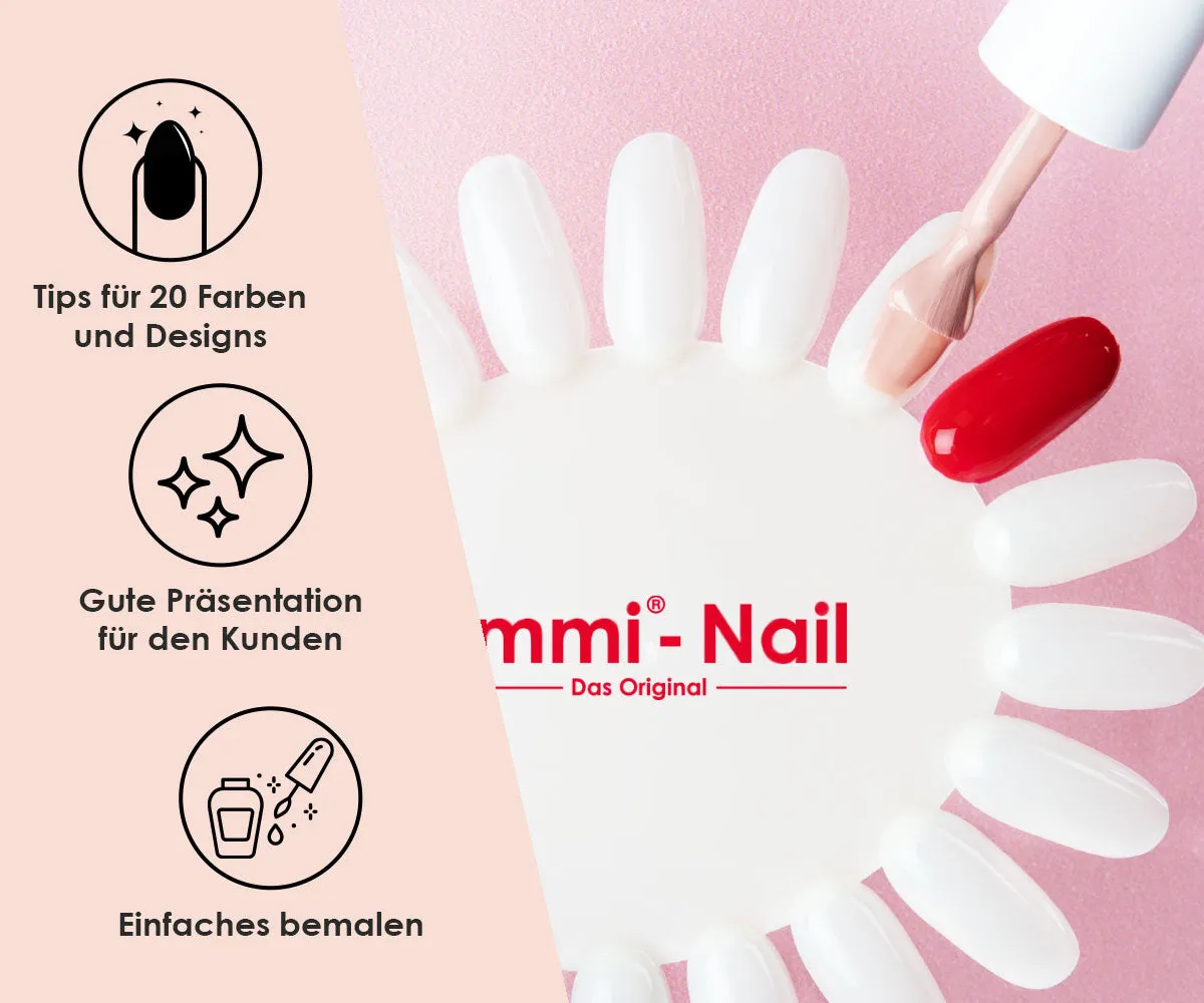 Emmi-Nail præsentationsdisplay rundt 20 tips