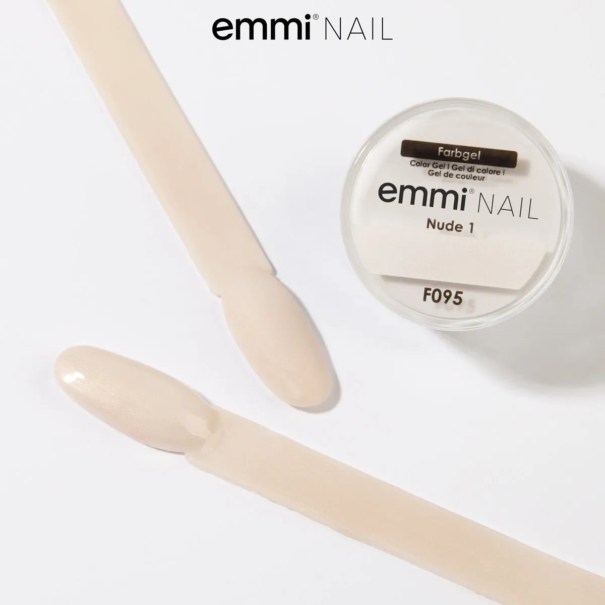 Emmi-Nail Nude 1 F095 farvegel 5 ml vegansk