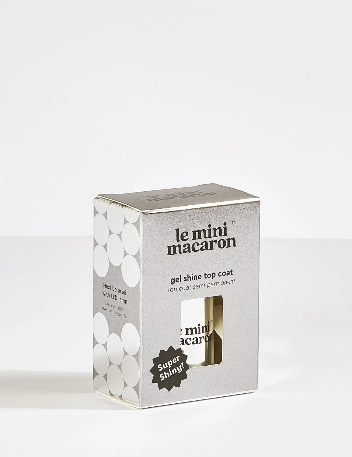 Le Mini Macaron Shine Topcoat transparent 8,5 ml