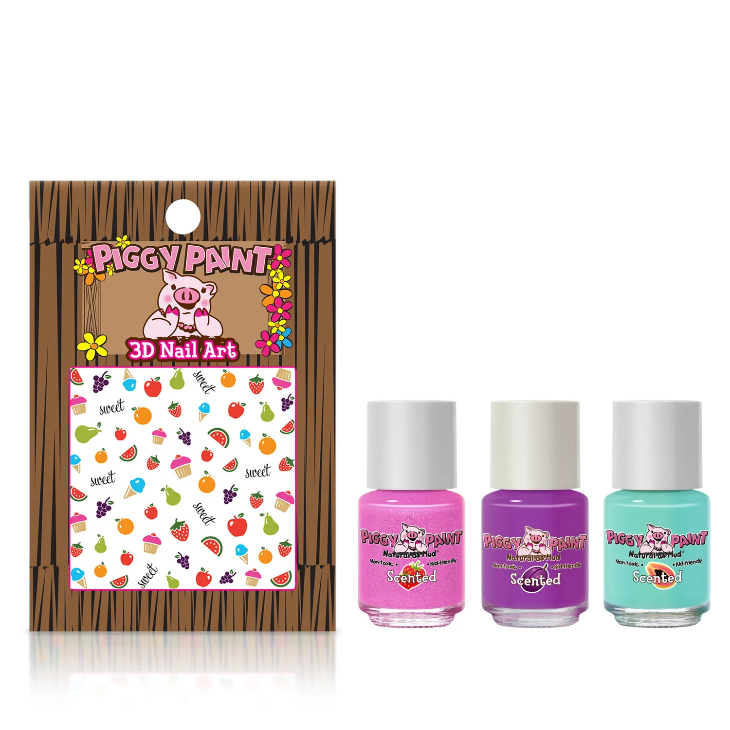 Piggy Paint Scented Sweetie Pie neglelak 3 x 7,4 ml duft