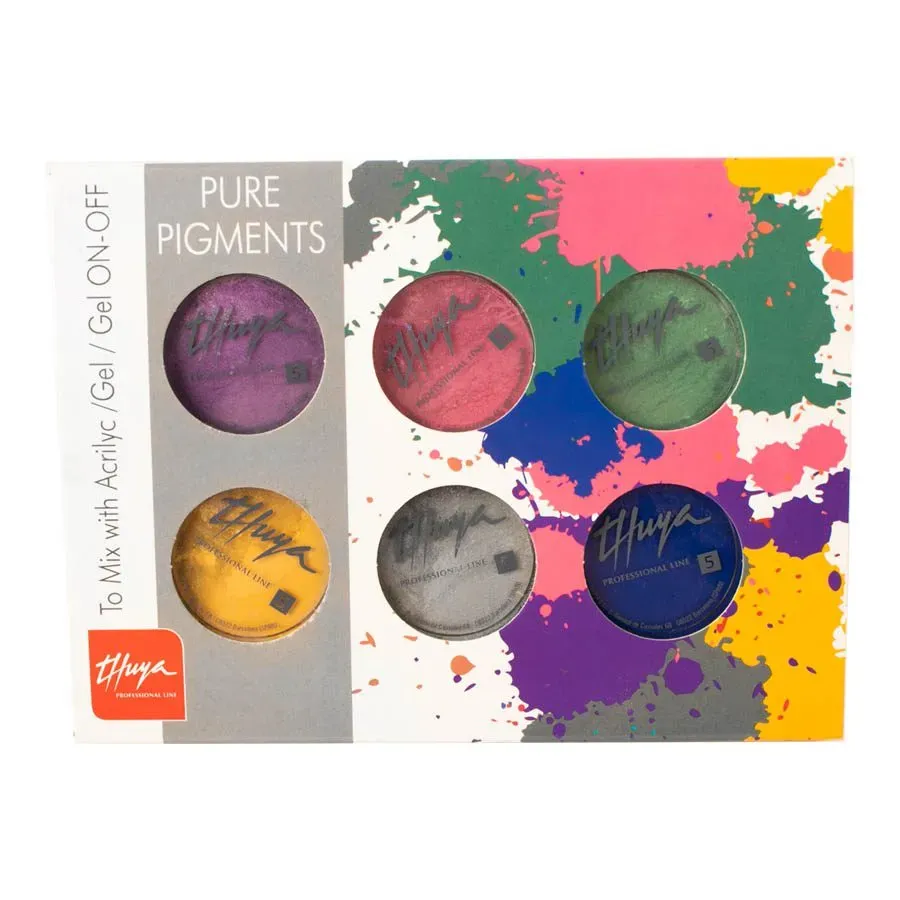 Evolution Gel Pure Pigments neglepigment 6 stk