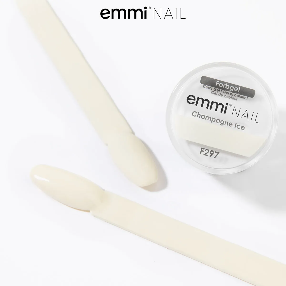Emmi-Nail Champagne Ice F297 farvegel 5 ml vaniljehvid