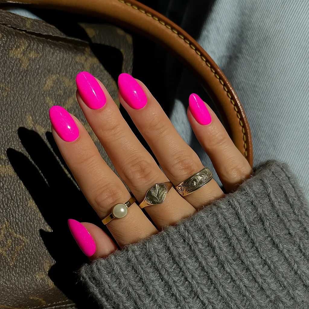 Emmi-Nail Urban Pink F123 farvegel 5 ml neonpink
