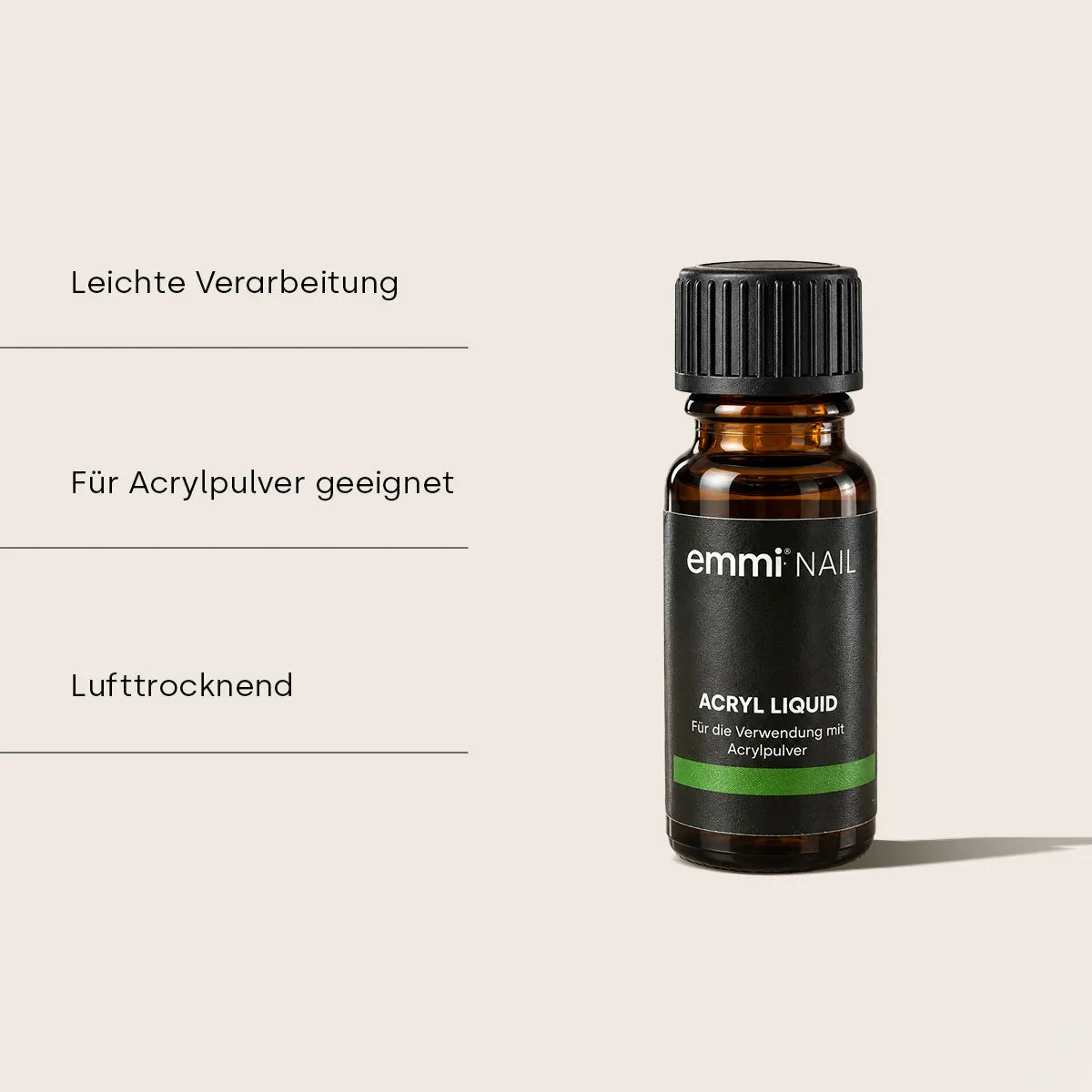Emmi-Nail Acryl-Liquid acrylvæske 10 ml lufttørrende