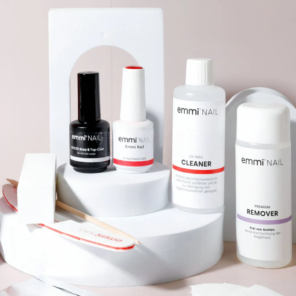Emmi-Nail Shine2Go Shellac rejsesæt med LED-lampe