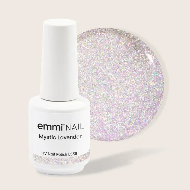 Emmi-Nail Shellac Mystic Lavender L538 UV-lak 15ml lilla glitter