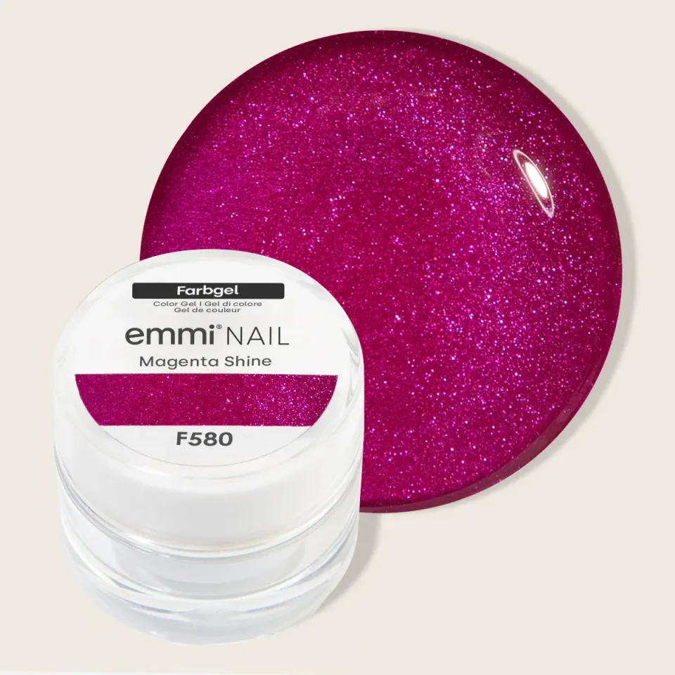 Emmi-Nail Farbgel Magenta Shine F580 farvegel 5ml glitter