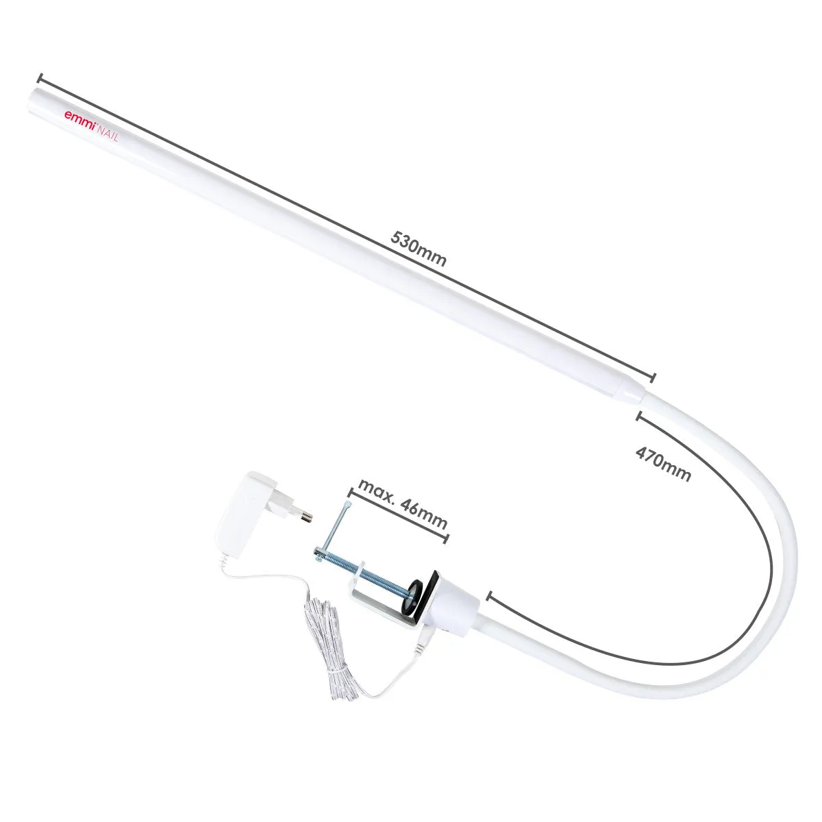 Emmi-Nail Flexi LED 2.0 bordlampe hvid