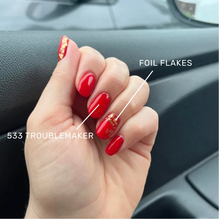 The Gel Collection Metallic Foil Flakes neglefolie 4 stk