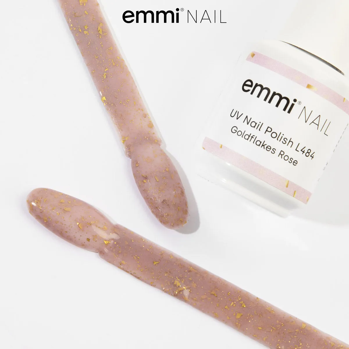 Emmi-Nail Shellac L484 UV-lak Goldflakes Rose 15 ml