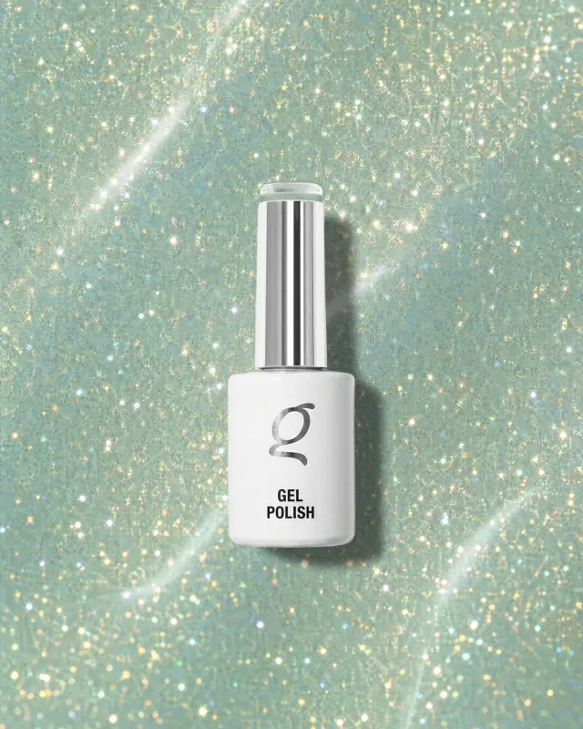 The Gel Collection 184 Slow Grow gellak grøn glitter transparent
