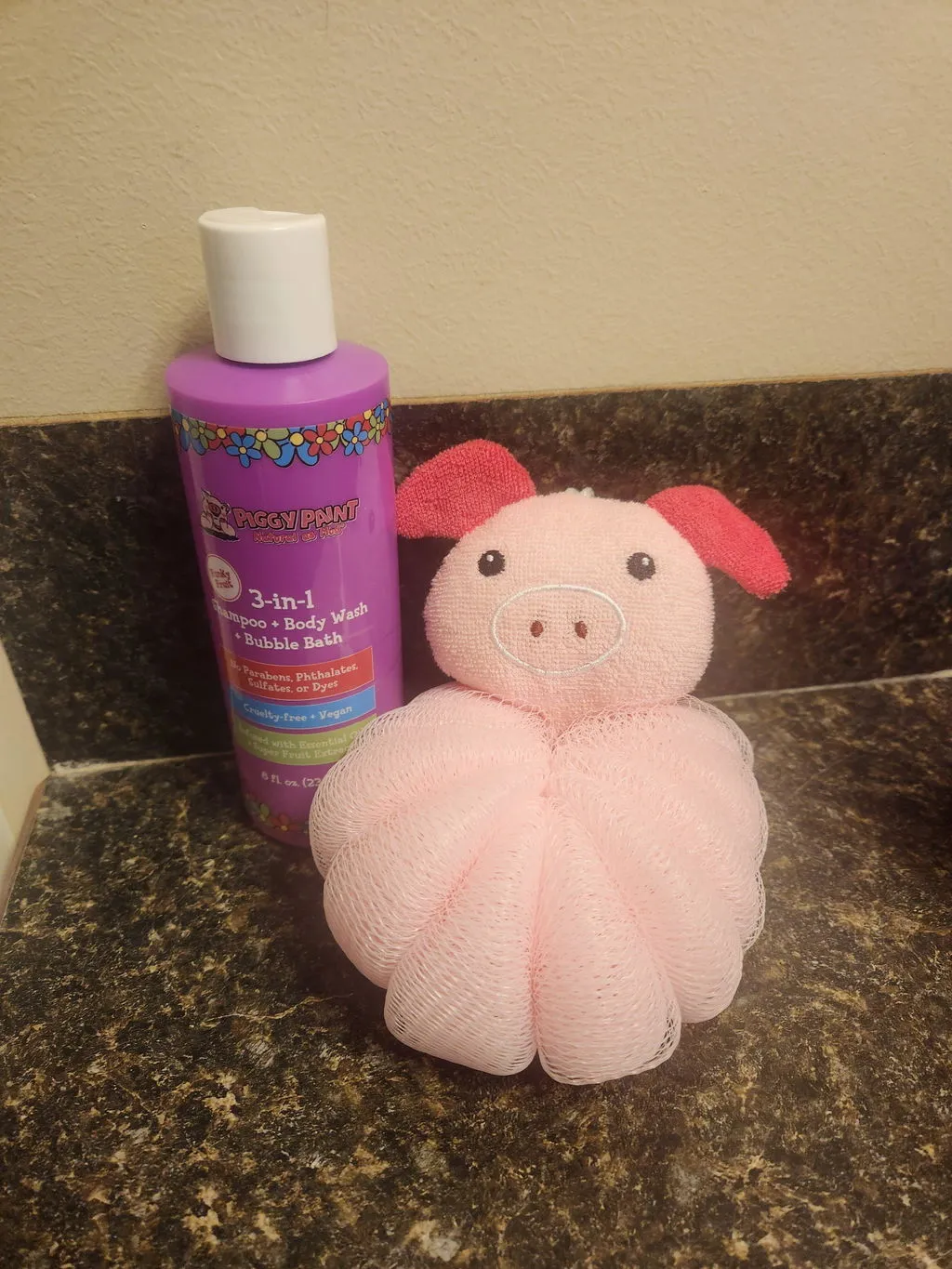 Piggy Paint Piggy Pouf badesvamp til børn