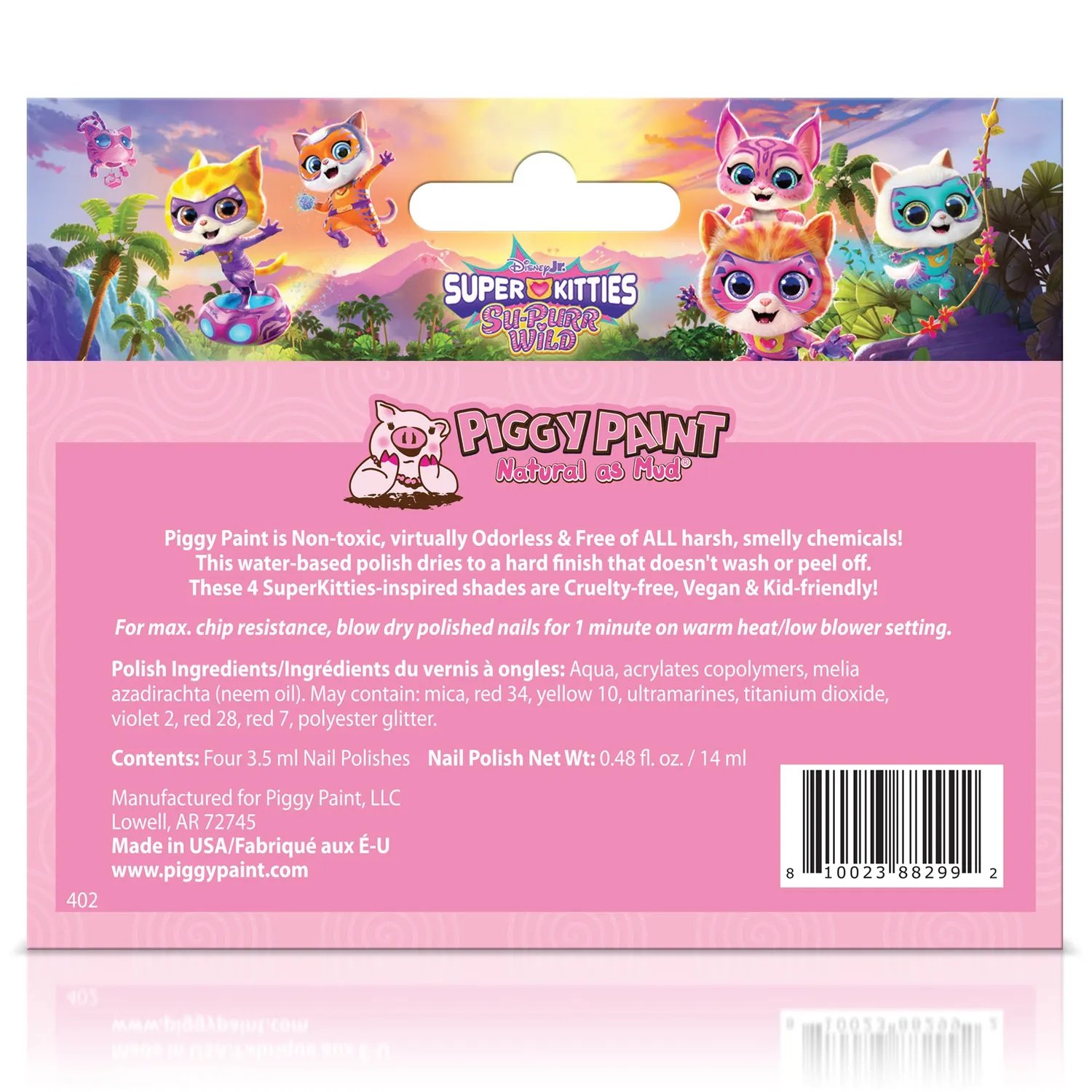 Piggy Paint SuperKitties 4-Polish Box Set neglelak 4 stk ugiftig