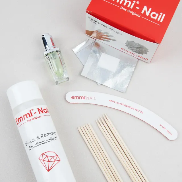 Emmi-Nail Shellac UV-lak fjernersæt med remover