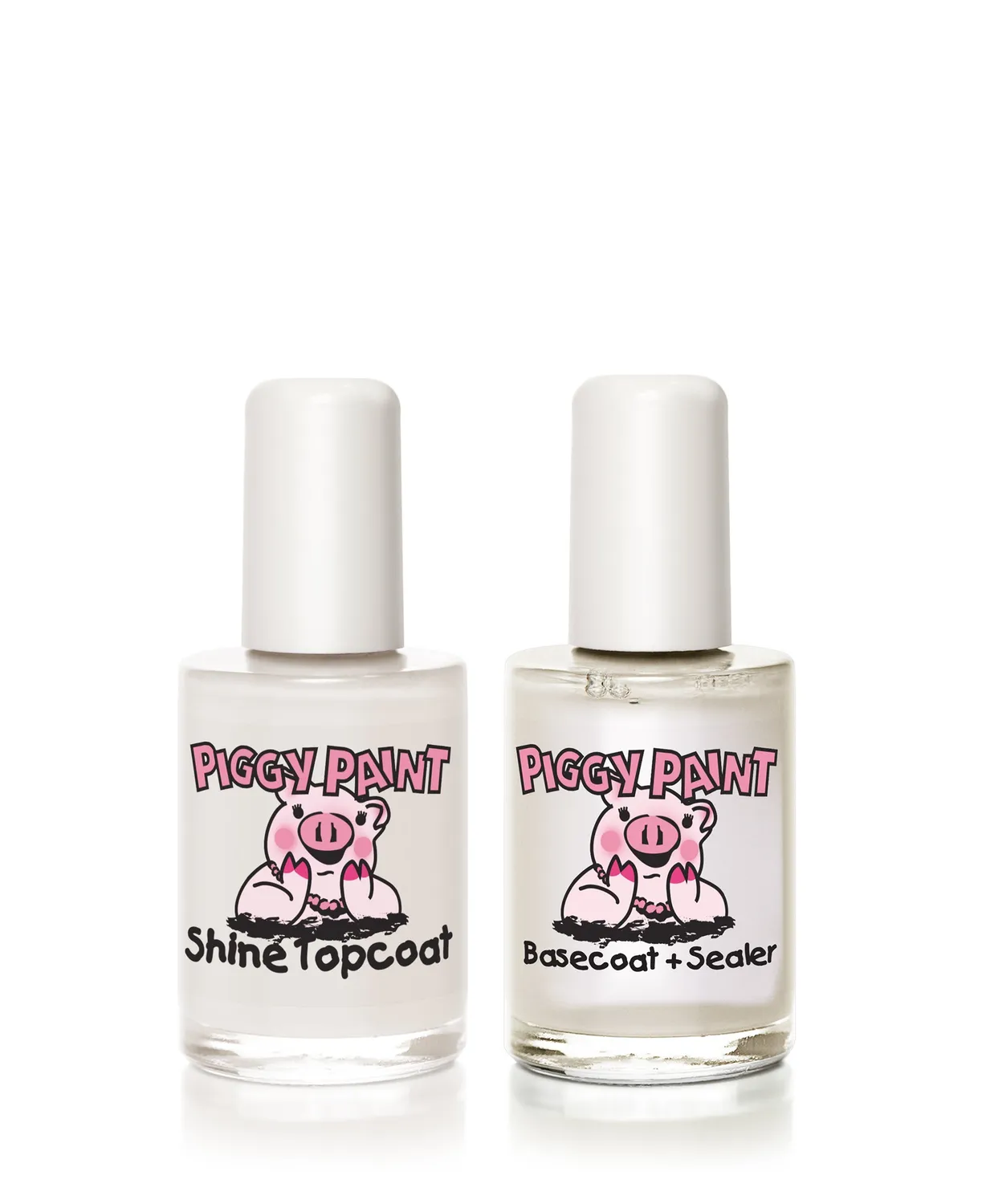 Piggy Paint Make It Last Gift Set neglelaksæt med basecoat og topcoat