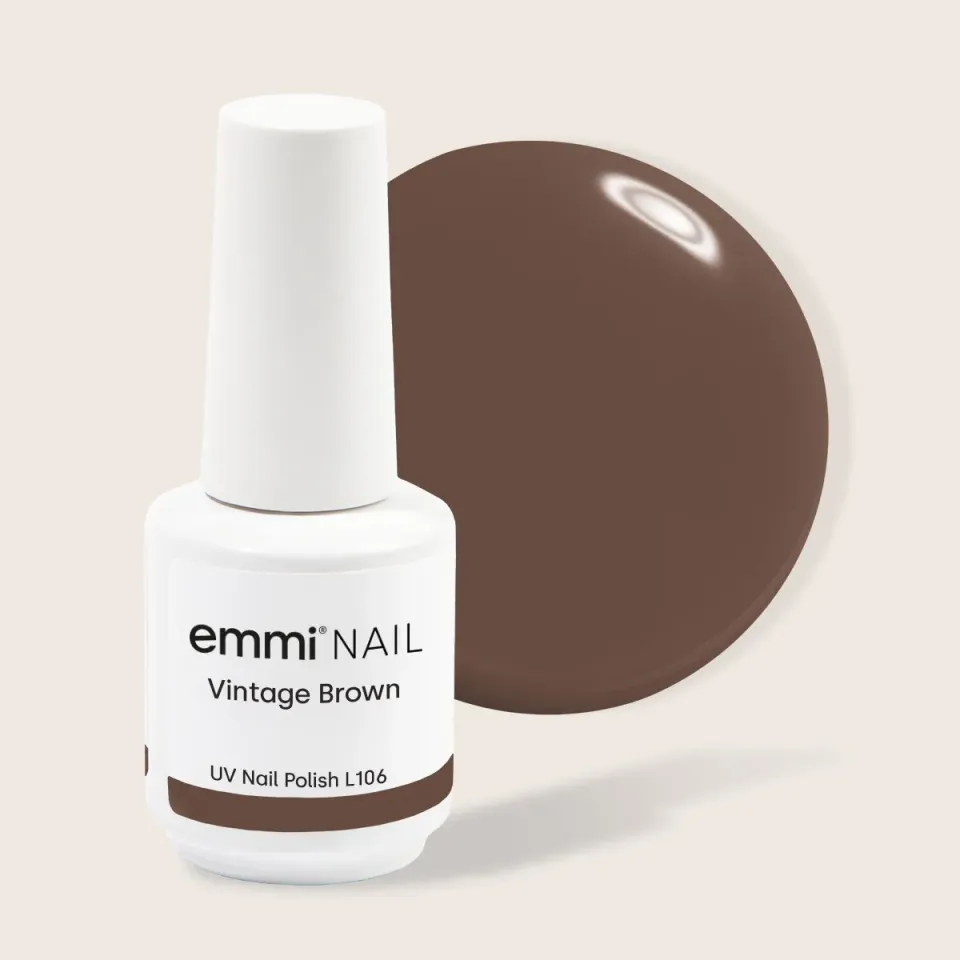 Emmi Shellac Vintage Brown L106 UV-lak 15 ml brun