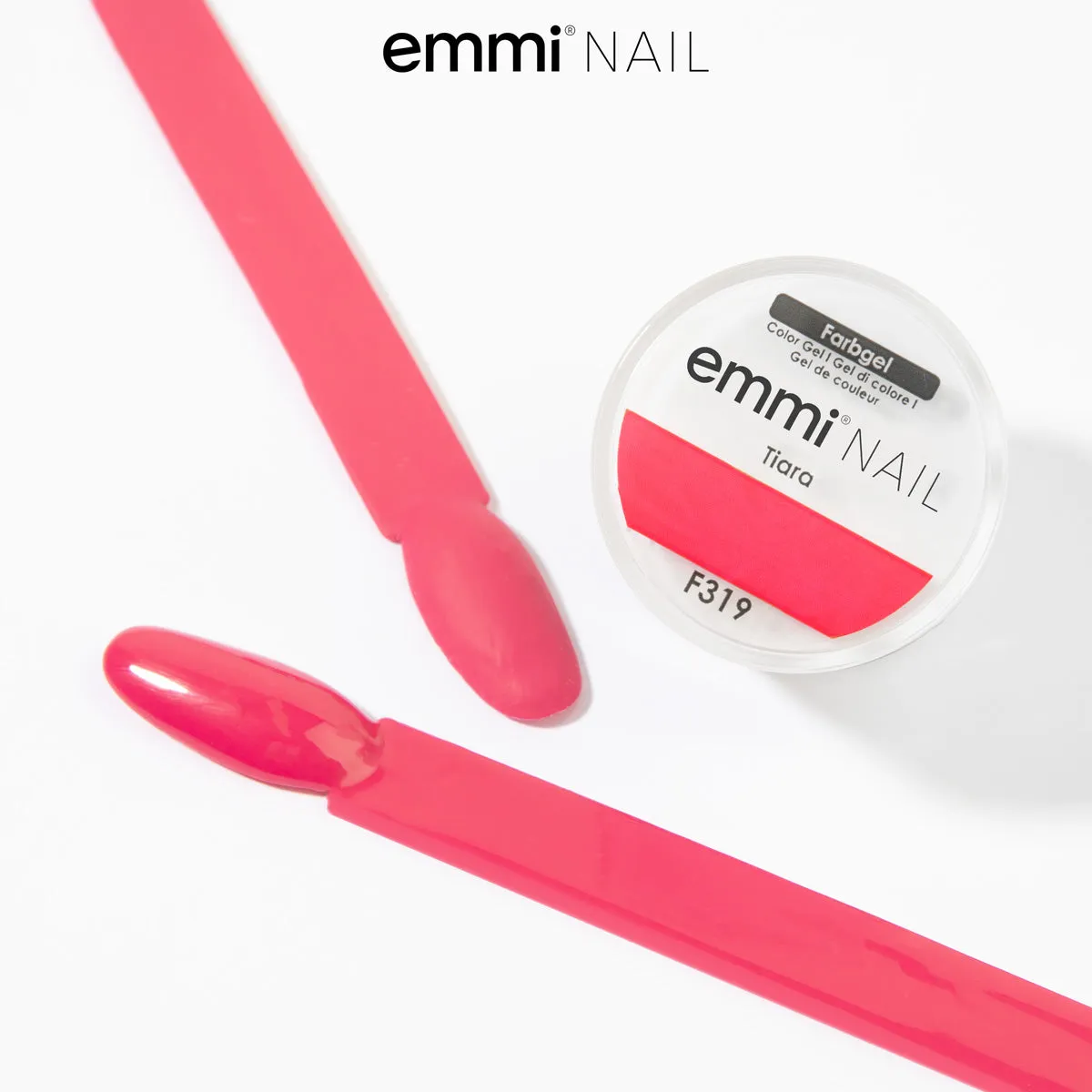 Emmi-Nail Tiara F319 farvegel 5 ml knald pink