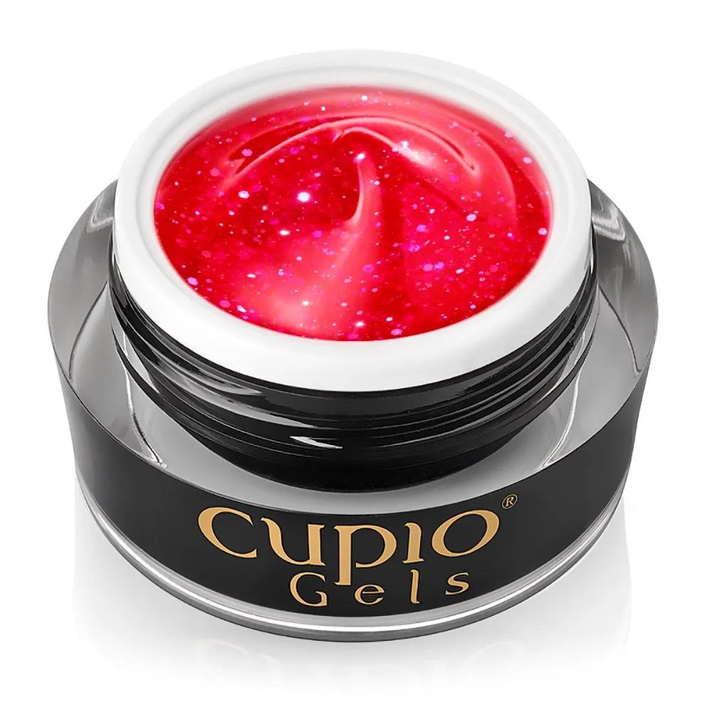 Cupio Nordic Glitter Neon Builder Gel 15 ml selvudjævnende