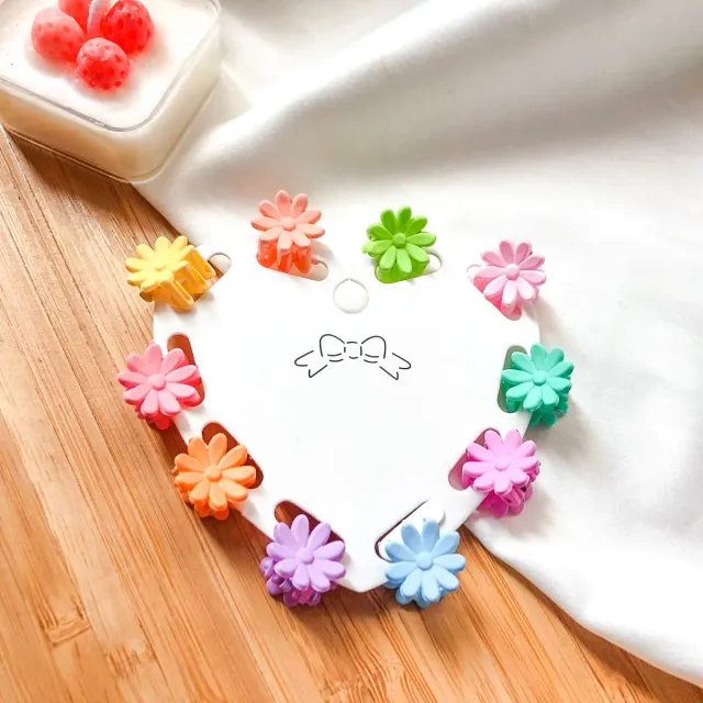 Piggy Paint Colorful Mini Flower hårklemmer 10 stk blomst