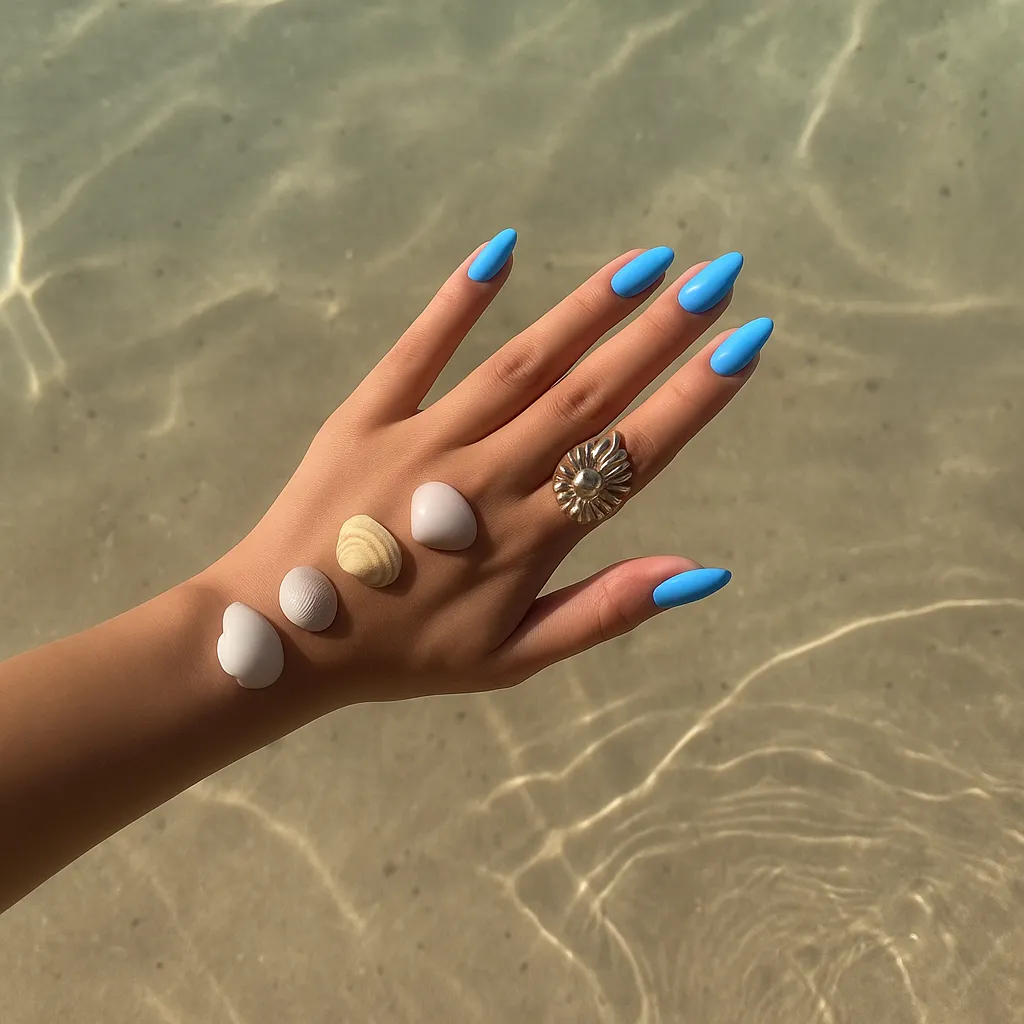 Emmi-Nail Shellac UV-lak Blue Lagoon L408 15 ml holdbar