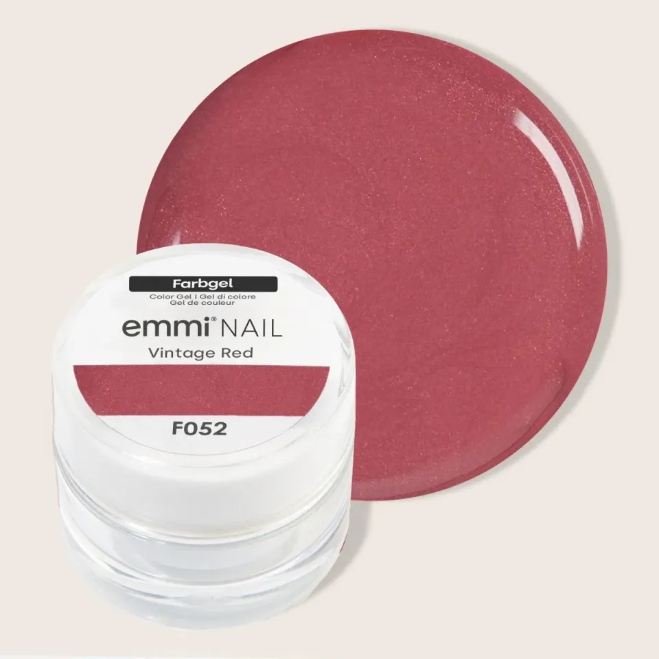 Emmi-Nail Vintage Red F052 farvegel 5ml vegansk