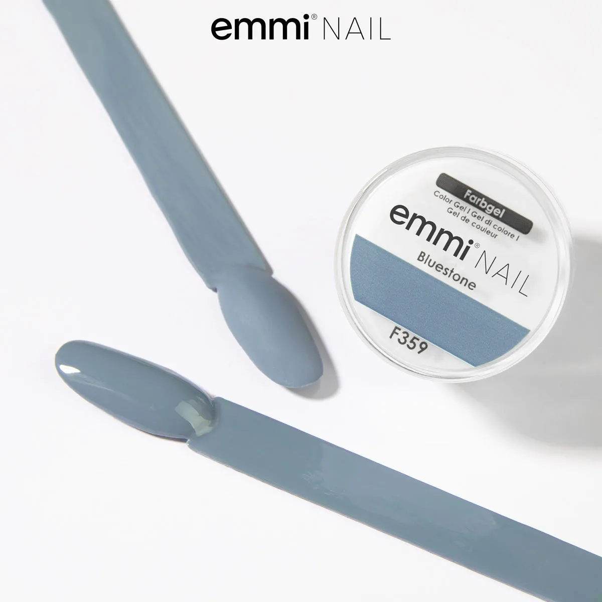 Emmi-Nail Farbgel Bluestone F359 farvegel 5ml blågrå