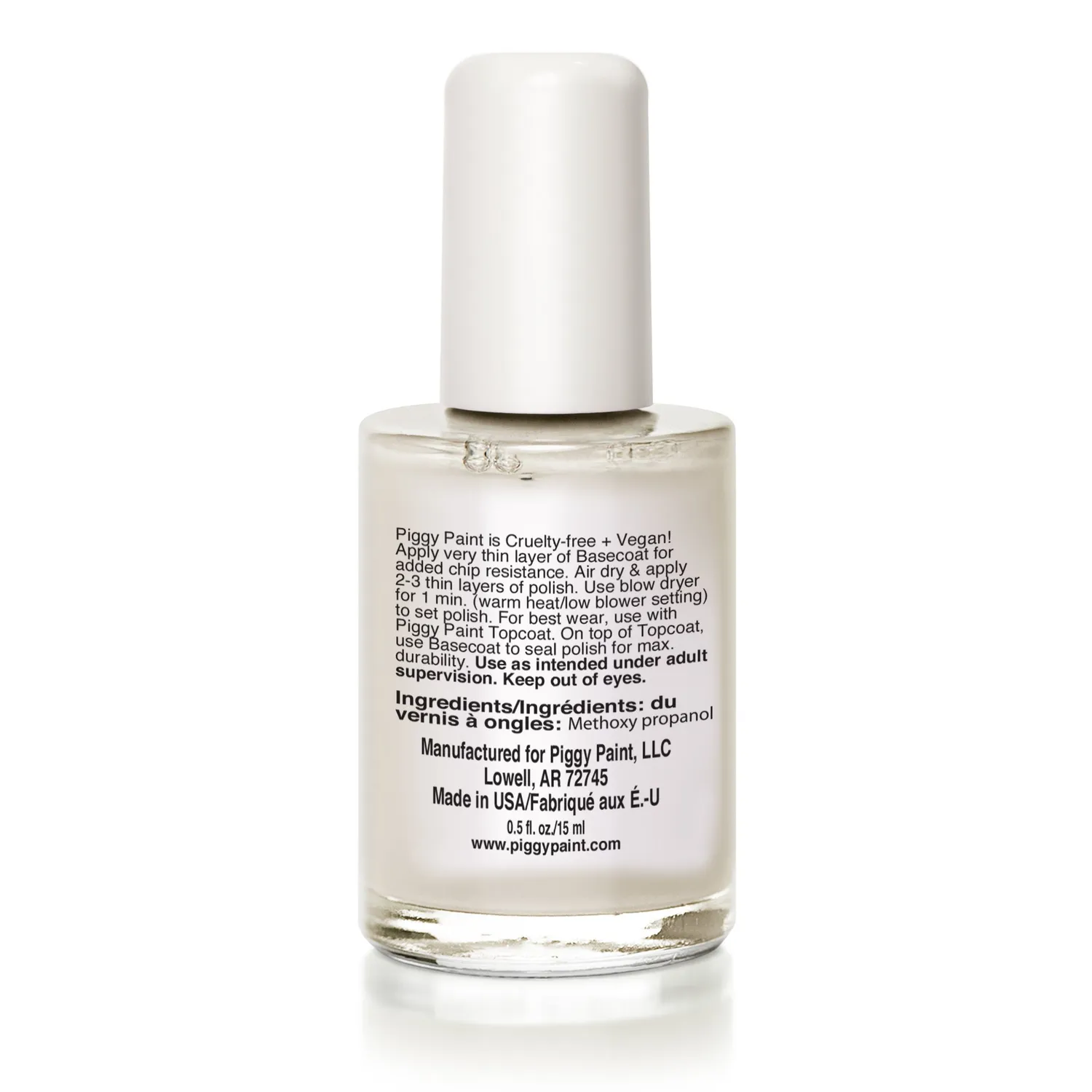Piggy Paint Basecoat + Sealer underlak 15ml børnevenlig
