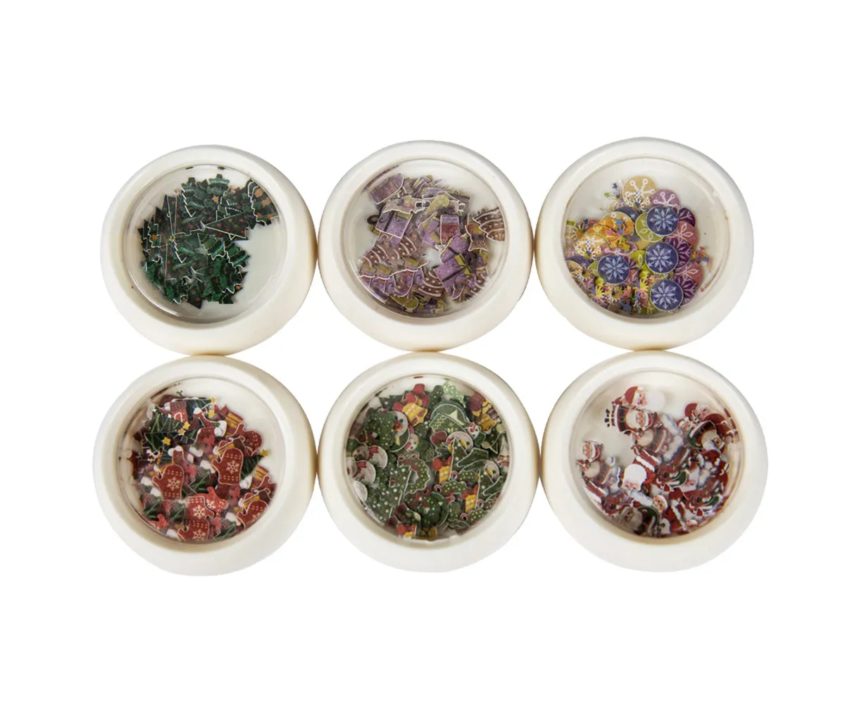 Emmi-Nail Einleger-Set Weihnachten nailart med ca. 300 julemotiver