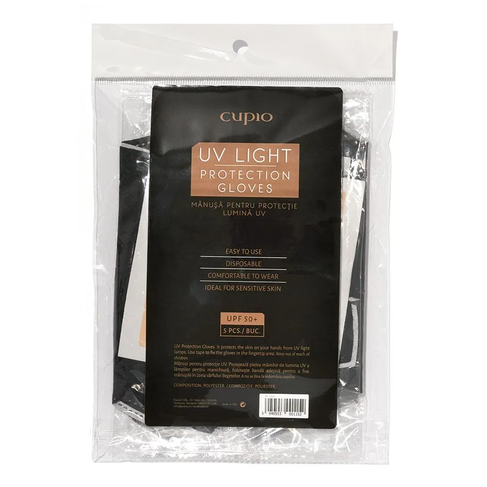 Cupio UV-handsker til manicure 5 stk polyester