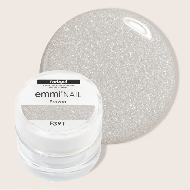 Emmi-Nail F391 farvegel Frozen 5 ml glitter