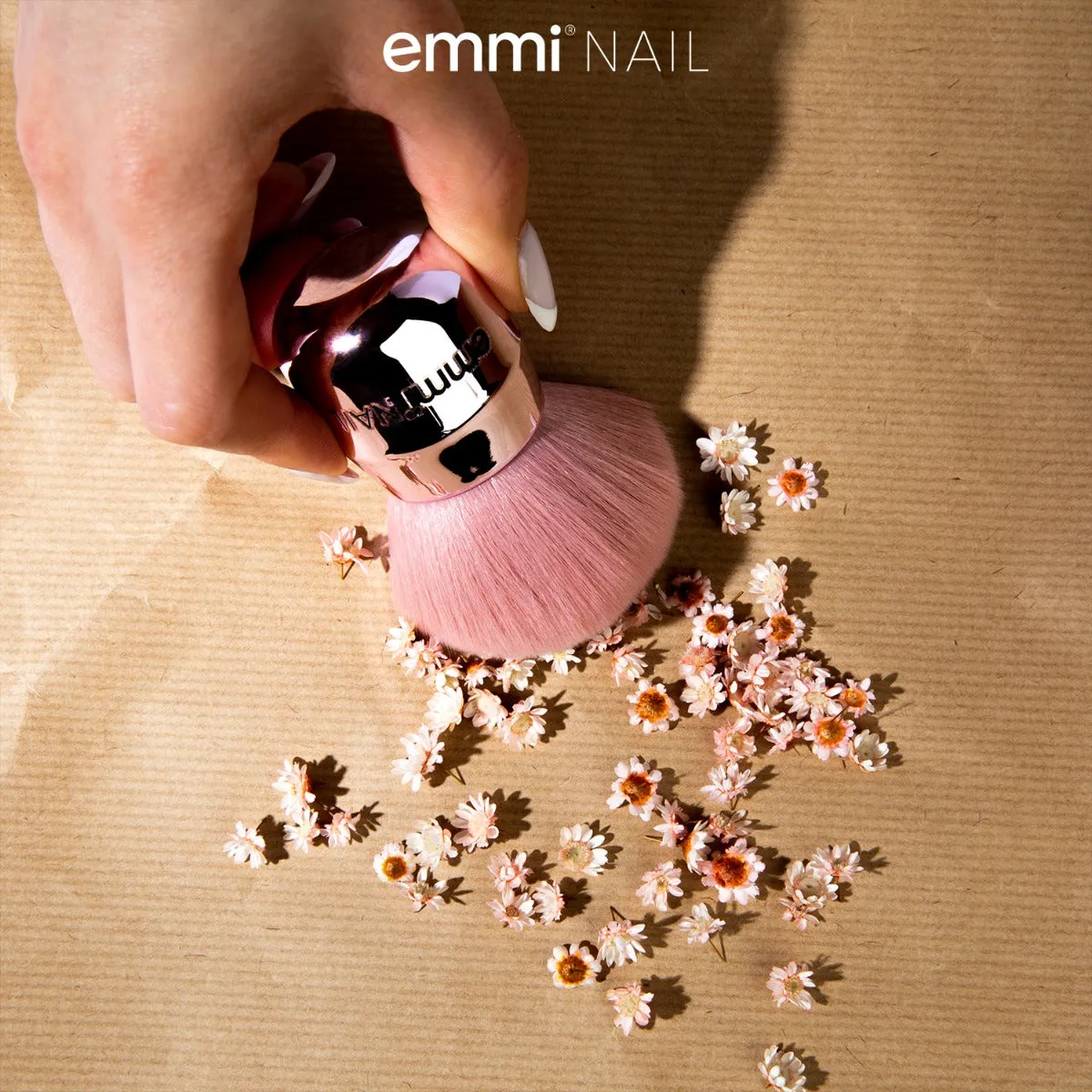 Emmi-Nail Staubpinsel rosé-gold støvbørste til negle nylon