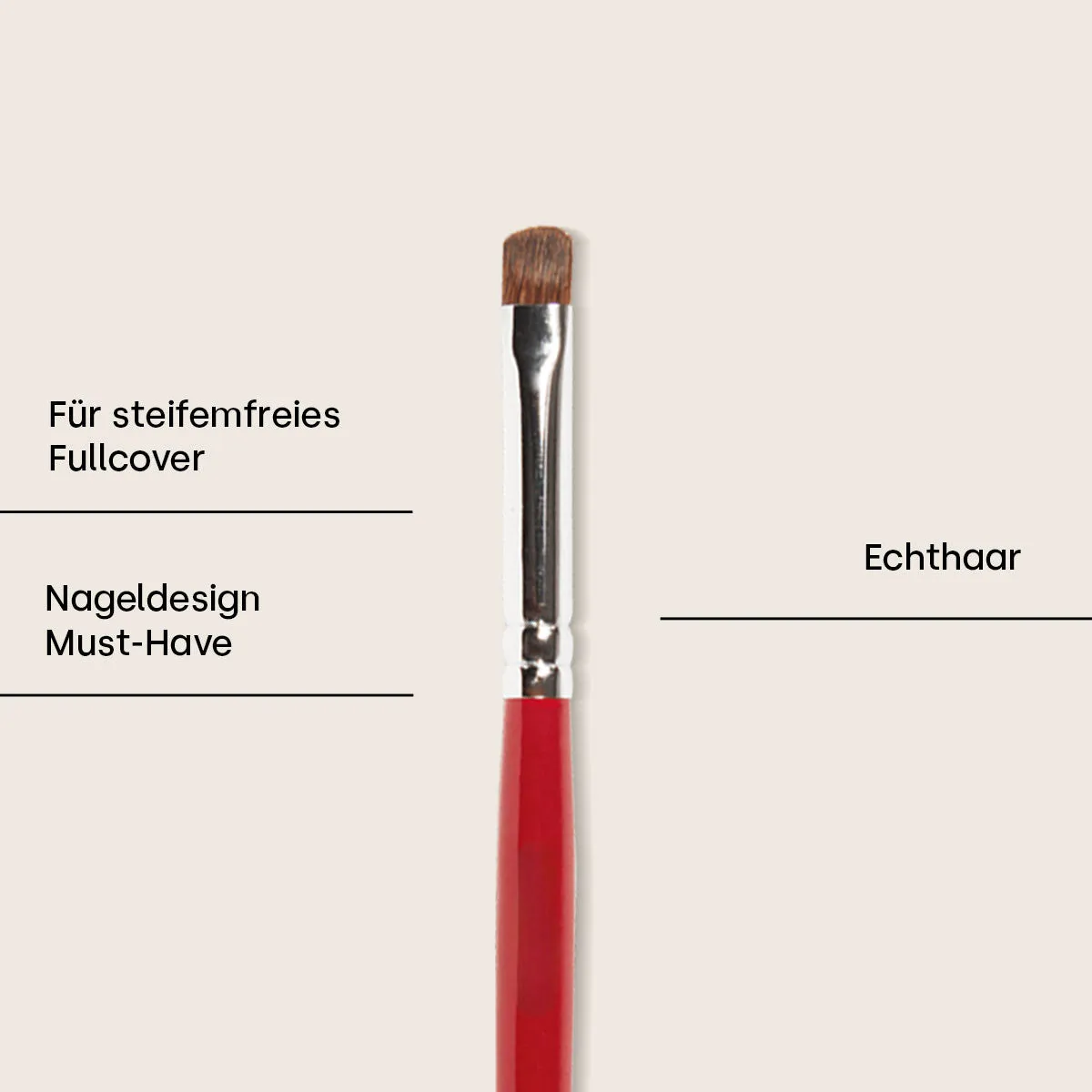 Emmi-Nail Fullcover pensel str. 5 ægte hår