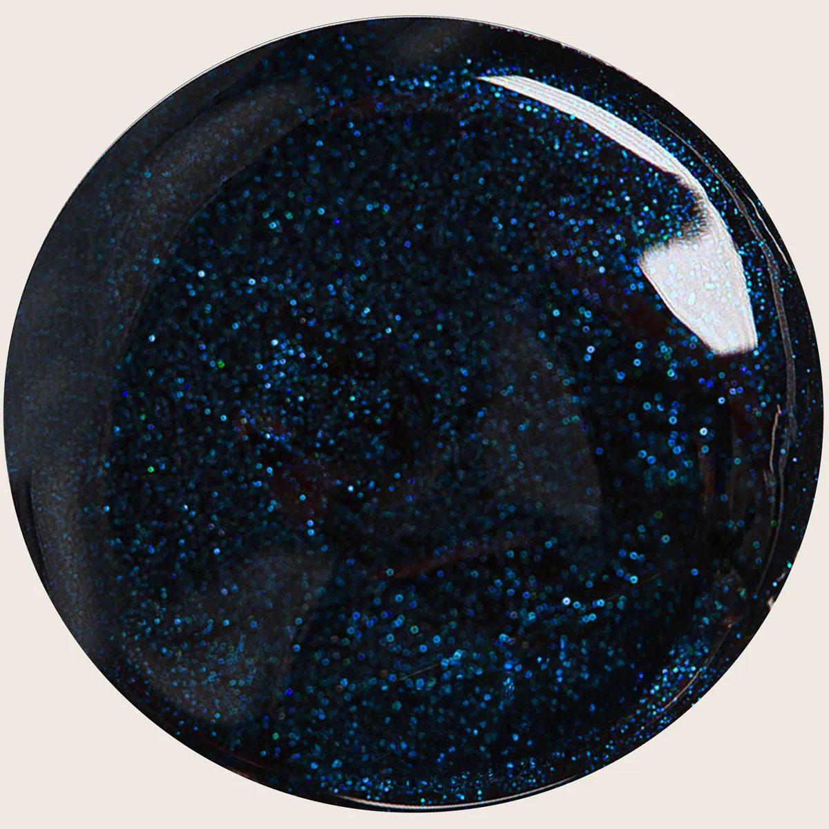 Emmi-Nail Midnight Black F356 farvegel mørkeblå glitter 5 ml