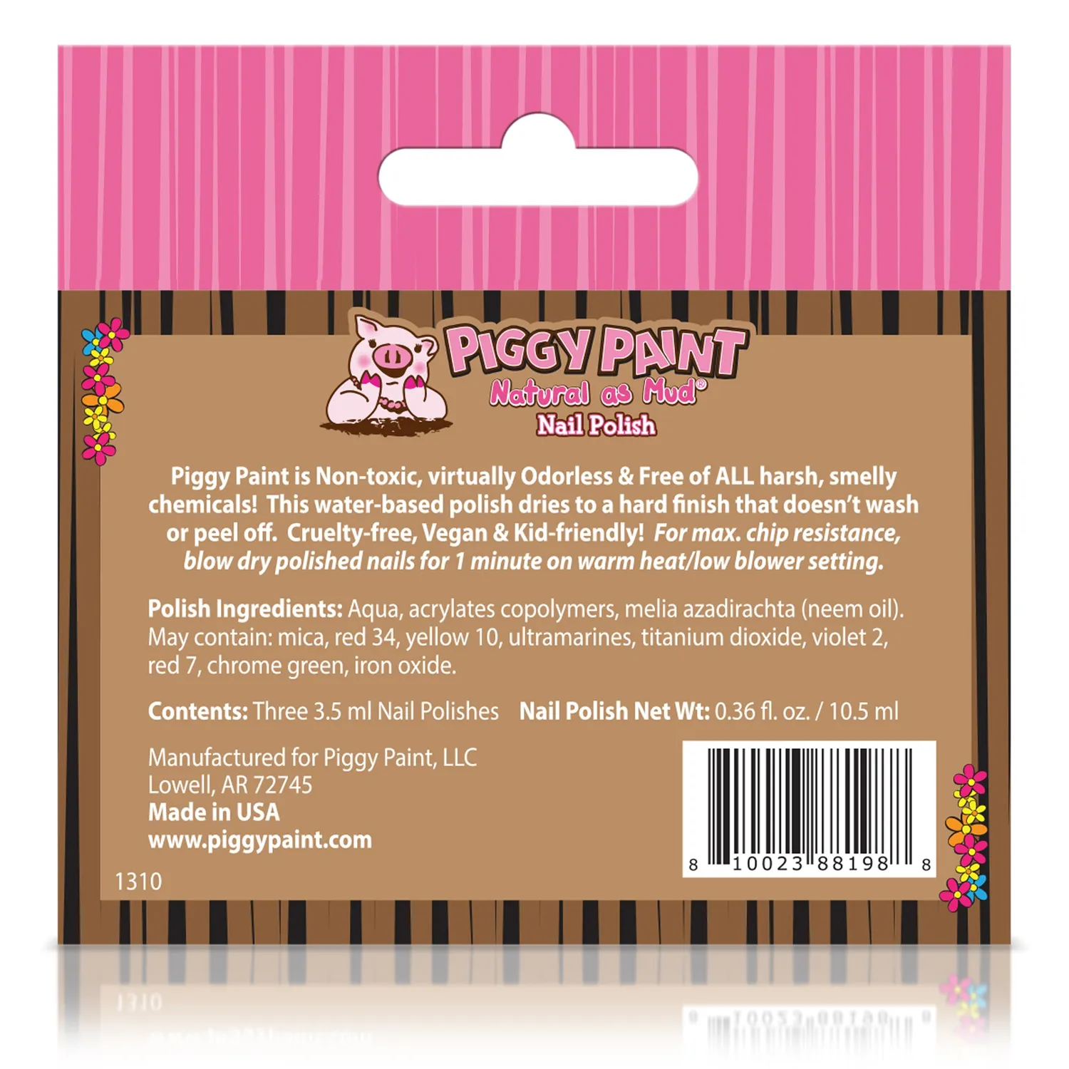 Piggy Paint mini neglelak sæt 3 stk børn
