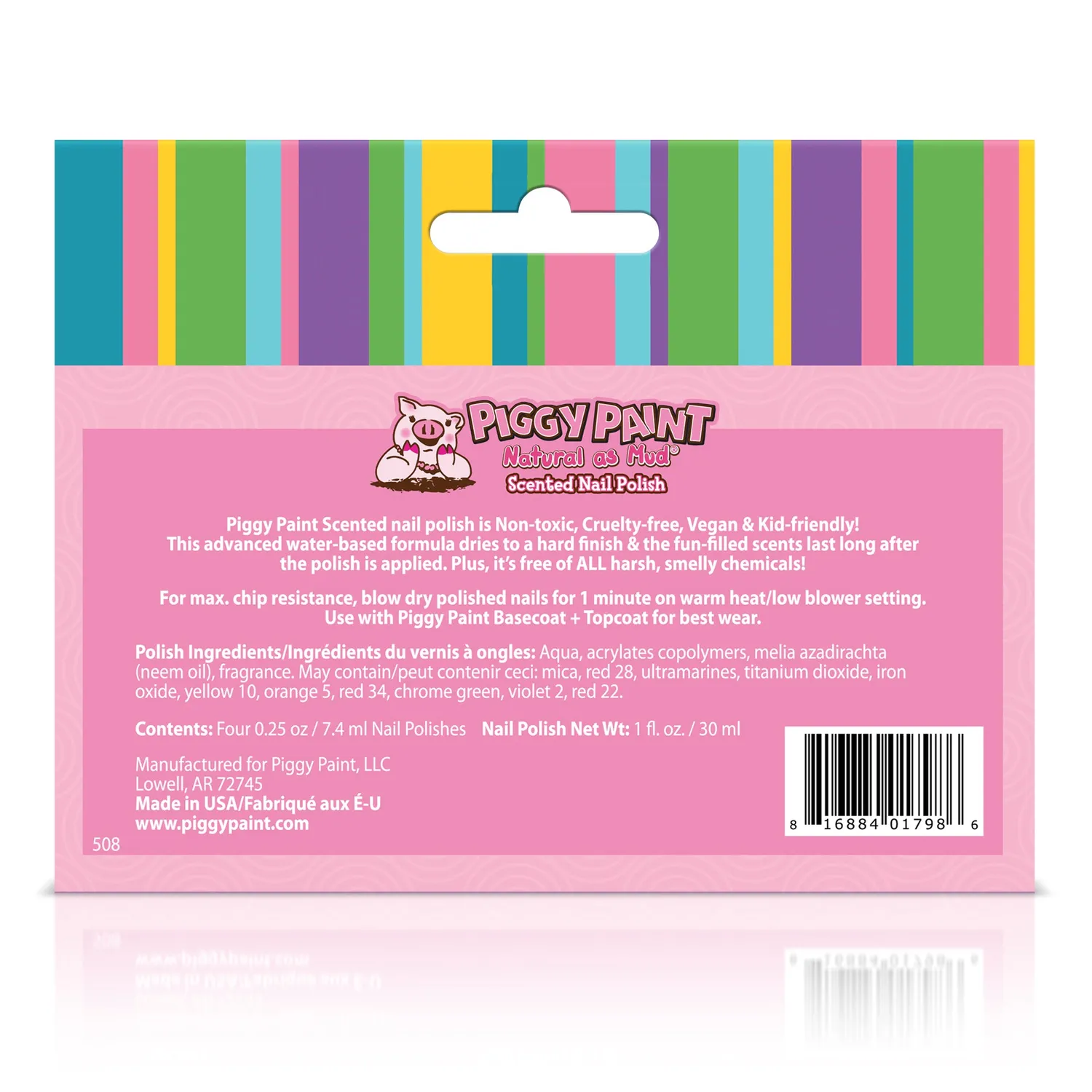 Piggy Paint Berry Fairy Magic neglelak sæt 4 stk duft