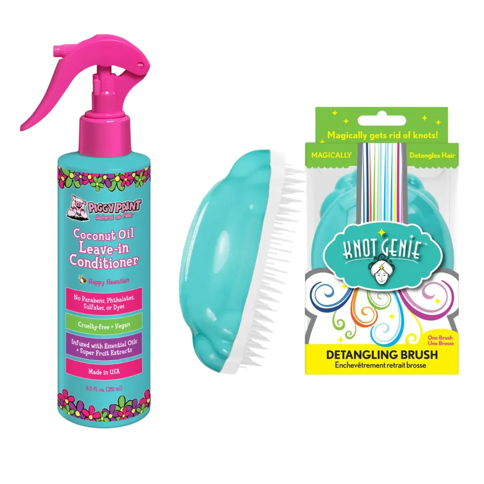 Piggy Paint Wave Goodbye to Tangles Hårsæt Kokos 251 ml