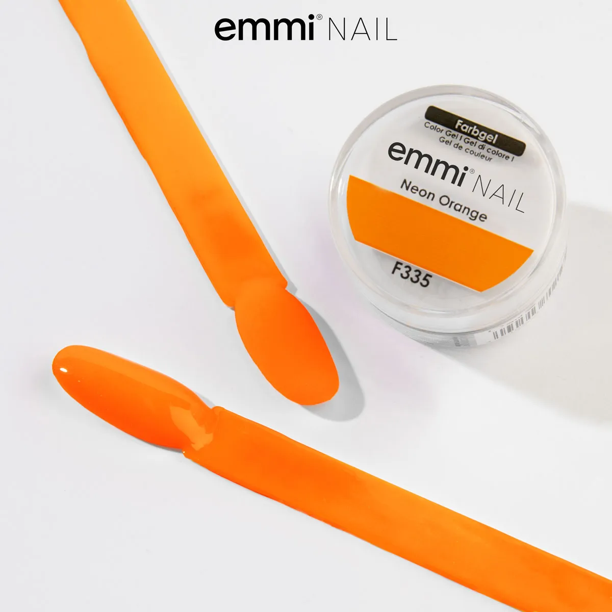 Emmi-Nail Neon Orange F335 farvegel 5 ml neon