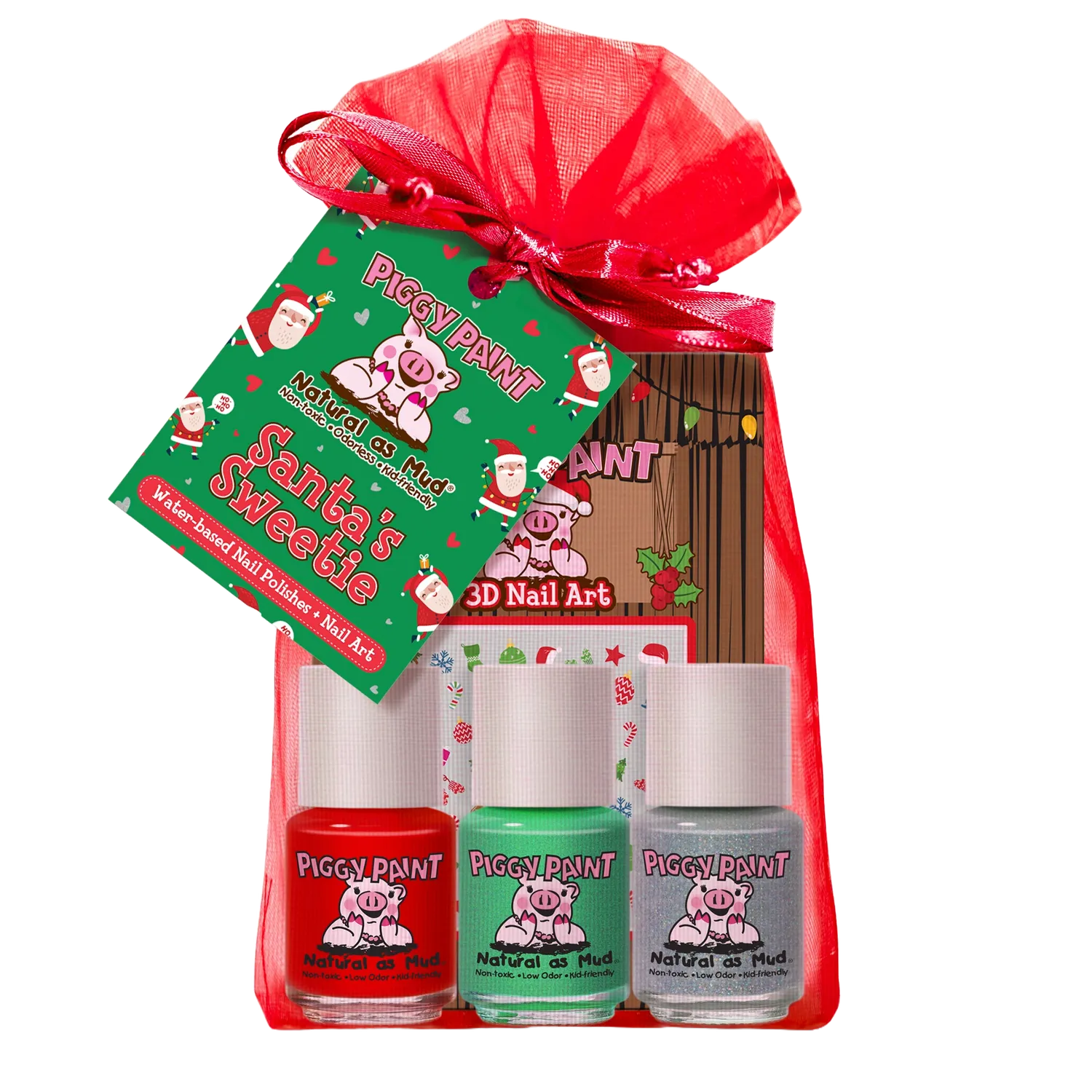 Piggy Paint Santa's Stocking Stuffers Neglelaksæt Jul