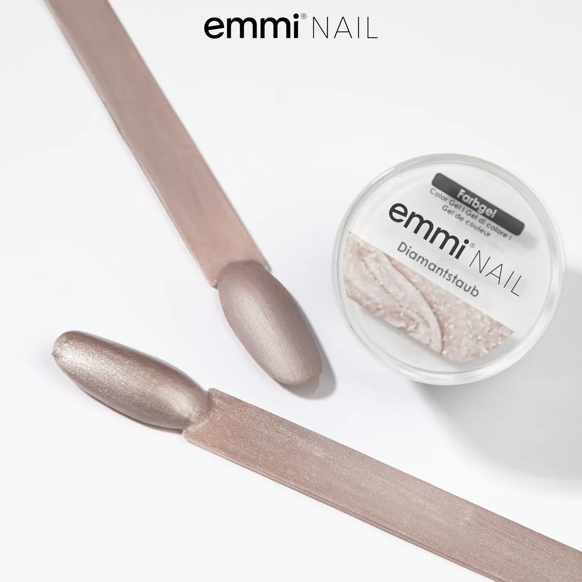 Emmi-Nail Diamantstaub F077 farvegel 5 ml nude
