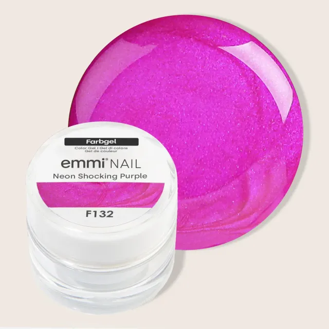Emmi-Nail Neon Shocking Purple F132 farvegel pink 5ml