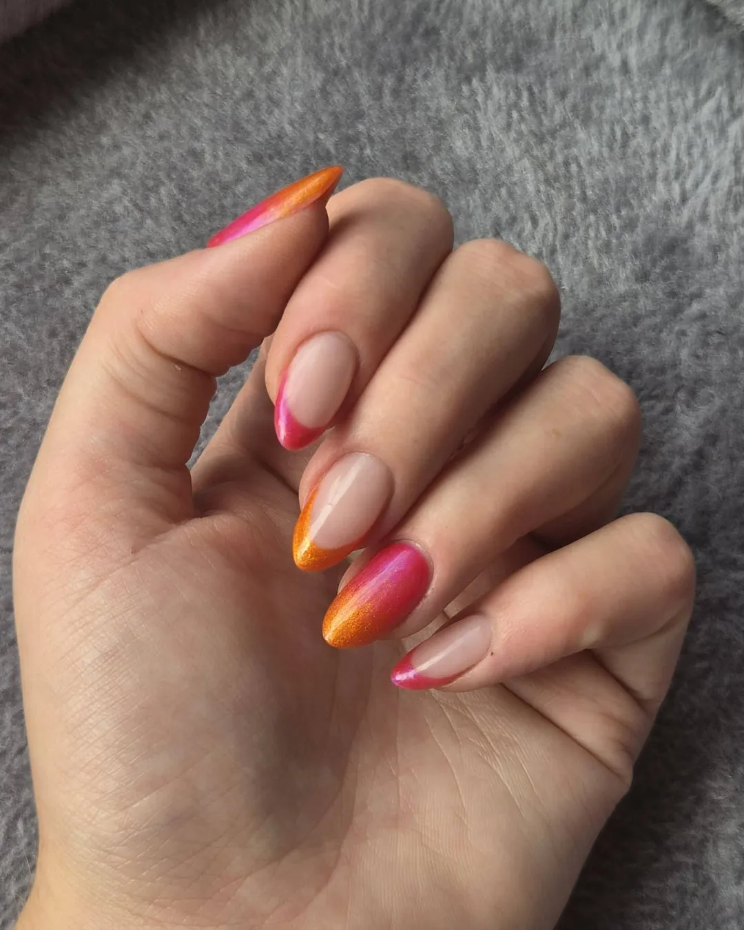 The Gel Collection 235 Showgirl gel polish orange glitter 21FREE+