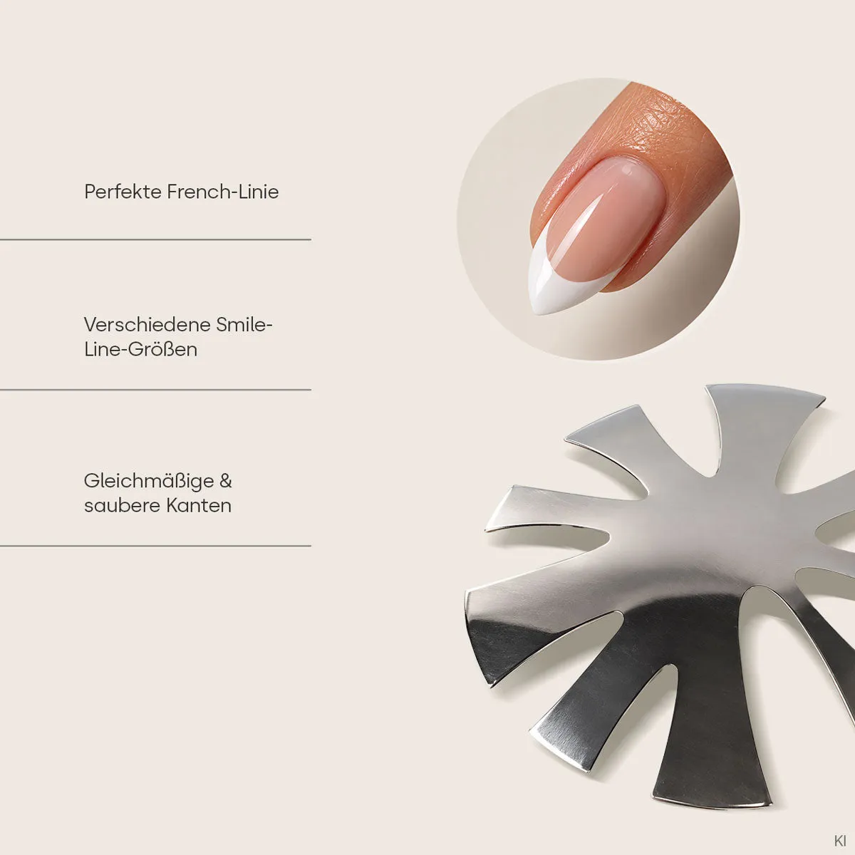 Emmi-Nail Easy French Cutter Oval smile cutter
