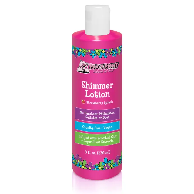 Piggy Paint Strawberry Splash shimmer lotion jordbær
