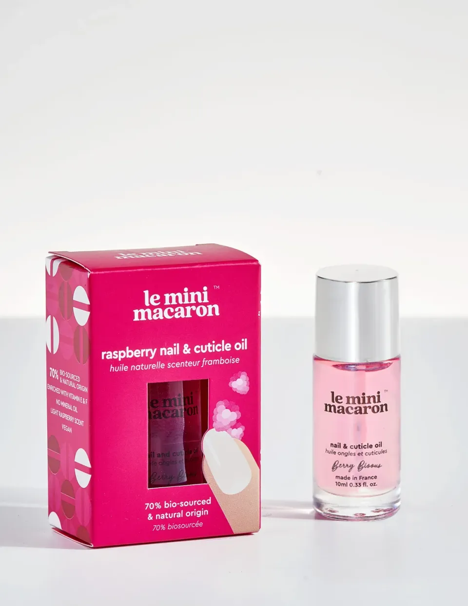 Le Mini Macaron Berry Bisous negleolie 10 ml hindbær