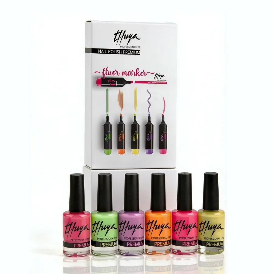 Evolution Gel Premium Fluor Marker neglelak sæt 6 farver