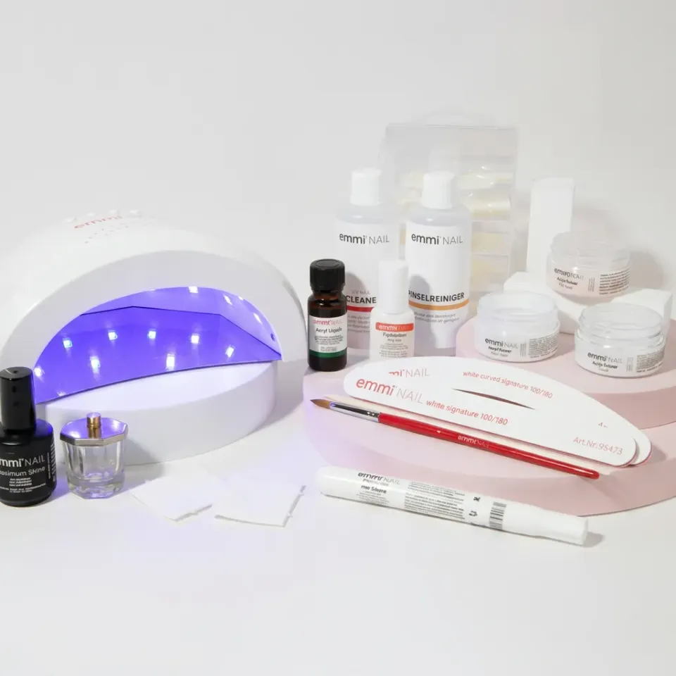 Emmi-Nail Acryl Galaxy startsæt 17 dele med lampe