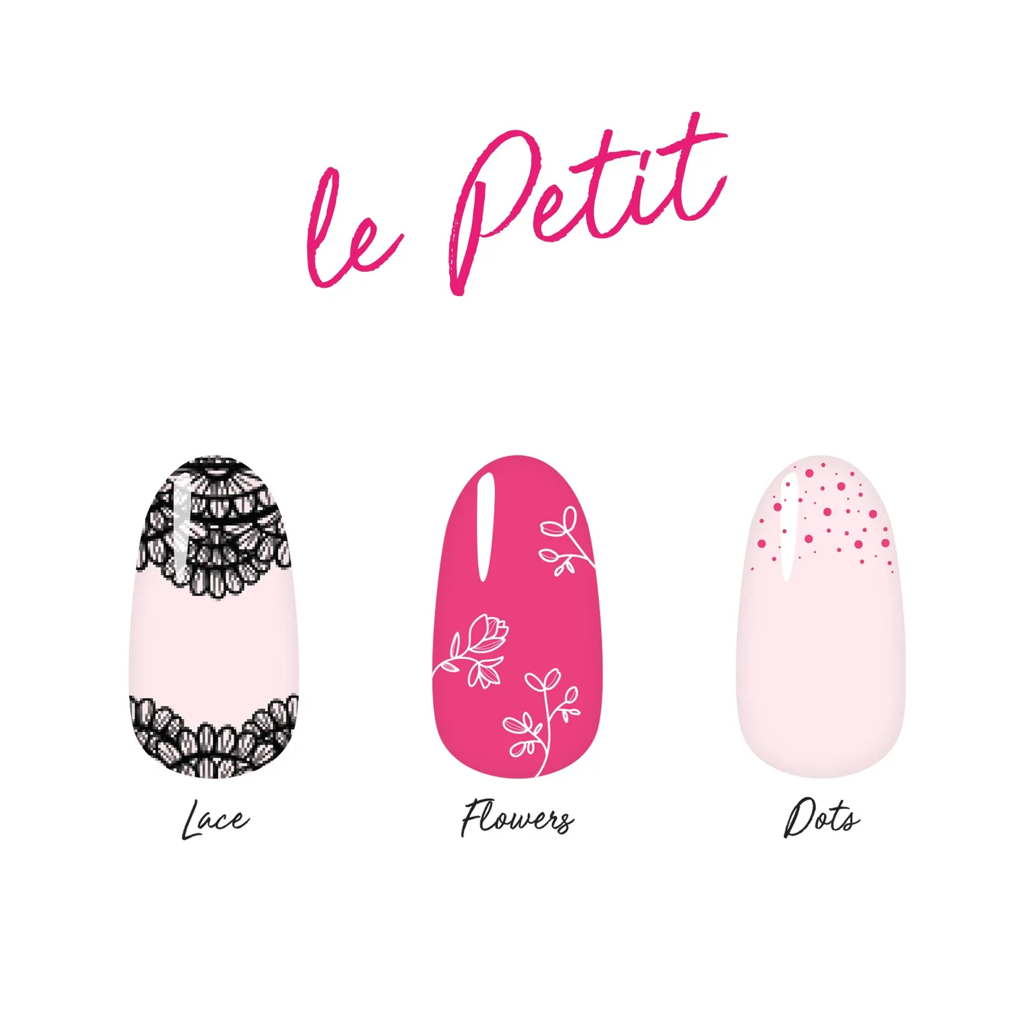 Le Mini Macaron Les Brushes nail art pensler 3 stk